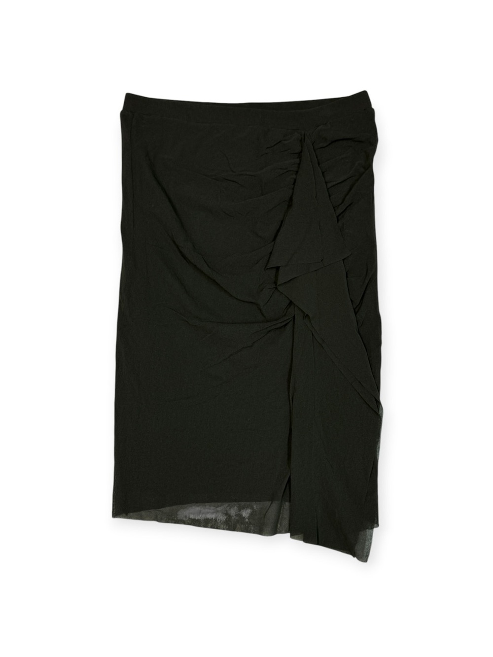 Fuzzi Brown Asymmetrical Midi Skirt